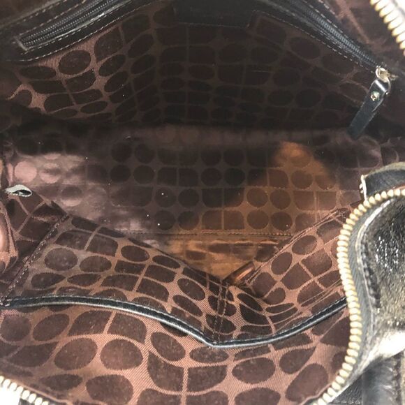 Kate Spade Black Textured Patent Leather Purse - Picture 14 of 15